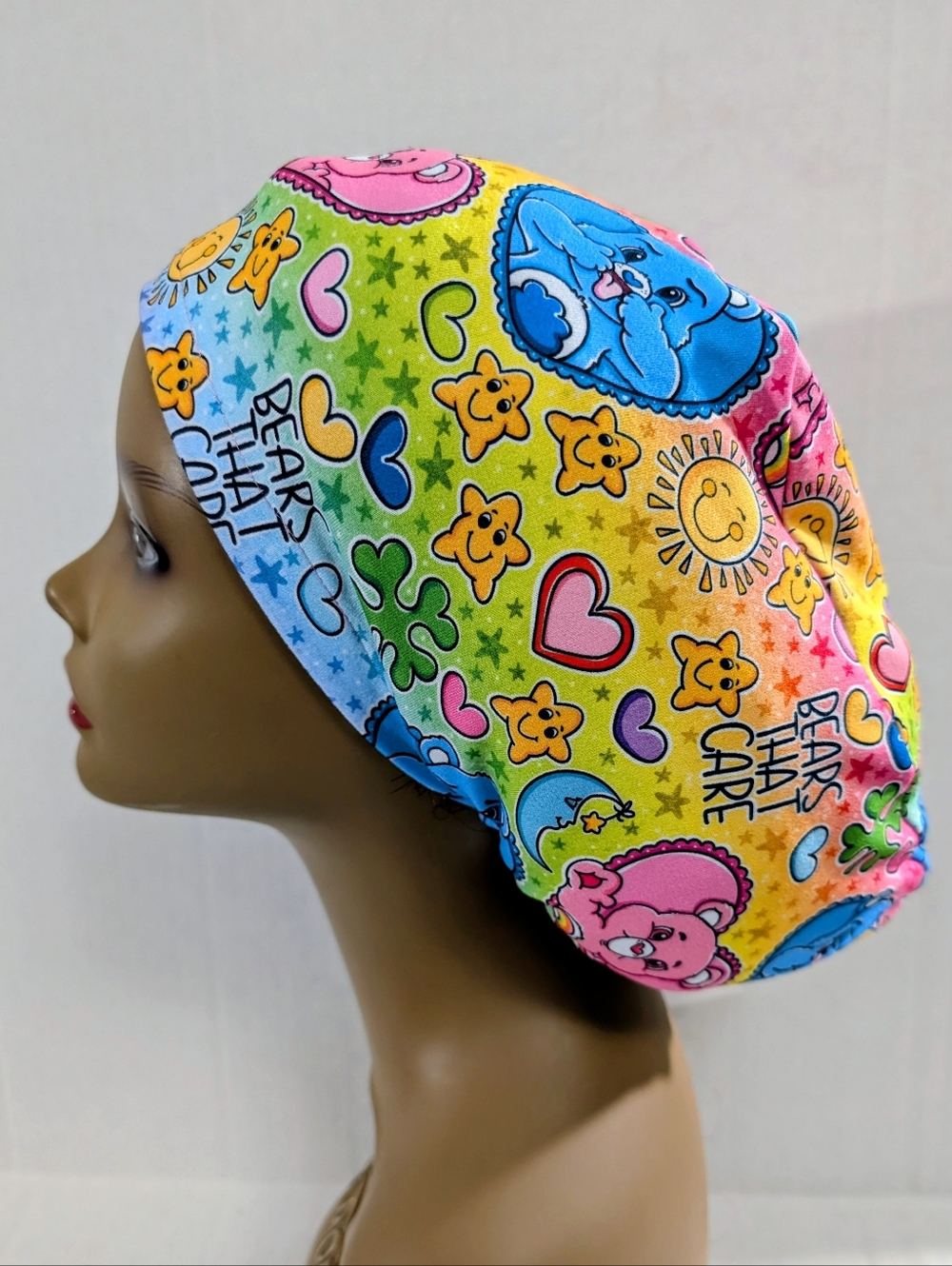 Care Bears, Euro Style Scrub Cap, Scrub Cap, Surgery Hat, Chemo Hat